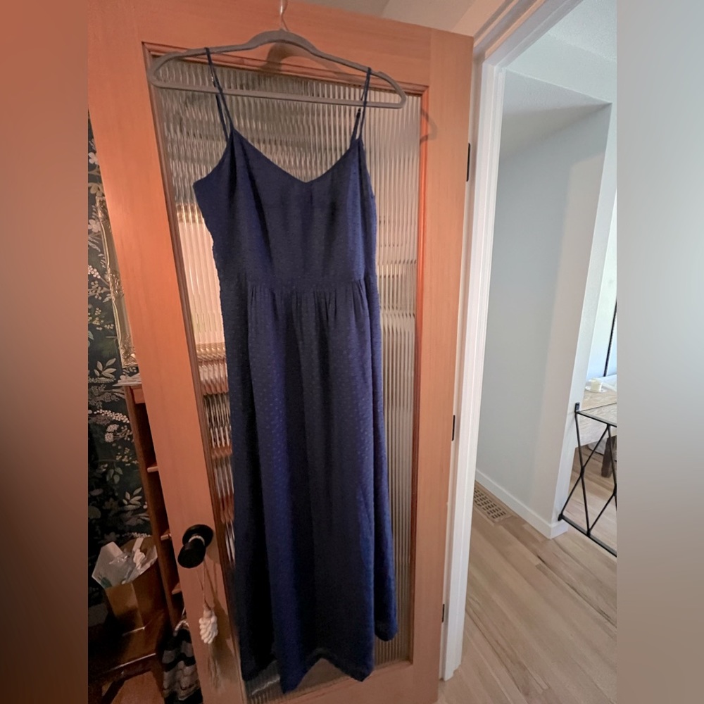 J Crew blue Swiss dot sun dress, size 8